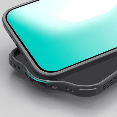 11. Nillkin Super Frosted Shield Pro MagSafe-kompatible Hülle für iPhone 17 Air – Transparent Schwarz