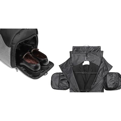 7. Wozinsky Premium Anzug-Reisetasche mit Nassfach (45 l) – Schwarz