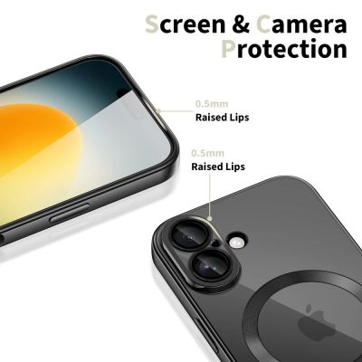 3. Tech-Protect MagFlex MagSafe Case für iPhone 17 - Transparent Schwarz