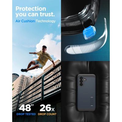 11. Spigen Tough Armor Hülle für Samsung Galaxy A57 5G – Marineblau