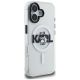 4. Karl Lagerfeld IML Choupette Sketch Logo MagSafe iPhone 17 Hülle – Transparent