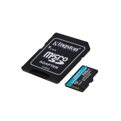 3. KINGSTON microSDXC Canvas Go Plus 256 GB + Adapter