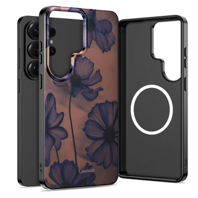 Tech-Protect Lamano MagSafe Hülle für Samsung Galaxy S26 Ultra – Braun und Lila