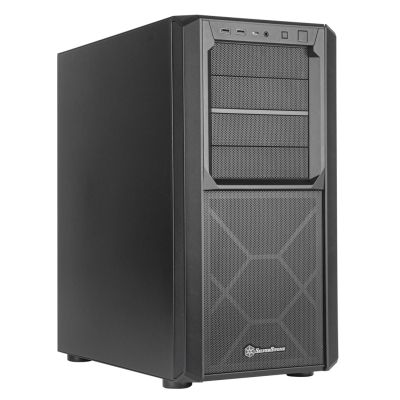 SilverStone SST-SED1-B Seta D1 Midi-Tower-Gehäuse – juodas