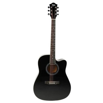 V-TONE AG Two BK - 4/4 Akustikgitarre, schwarz