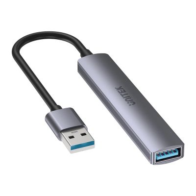 2. UNITEK HUB USB-A 1xUSB-A 5 GBPS, 3xUSB-A 2.0 ALU