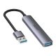 2. UNITEK HUB USB-A 1xUSB-A 5 GBPS, 3xUSB-A 2.0 ALU