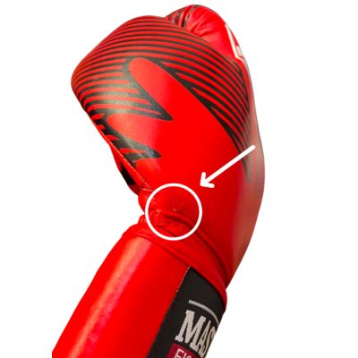 11. MASTERS RBT-RED Lederboxhandschuhe 12 oz
