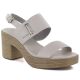 10. Damen-Sandalen mit Absatz, aschgrau, M.Daszyński MR23126-9