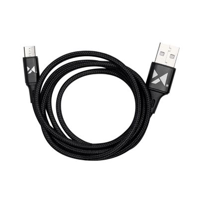 4. Wozinsky Kabel USB Kabel - microUSB 2.4A 1m schwarz (WUC-M1B)