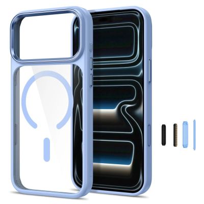 2. Tech-Protect Magmat Magsafe CC Hülle für iPhone 17 Pro Max / 18 Pro Max – Transparentes Hellblau