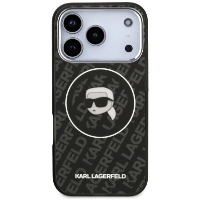 3. Karl Lagerfeld IML Karl Head Logo MagSafe Case für iPhone 17 Pro - Schwarz