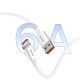 12. Baseus Superior Series 100W USB-A-auf-USB-C-Kabel 0,25 m – Weiß