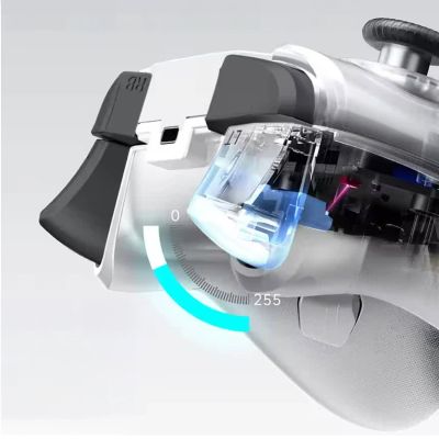 6. Machenike G5Pro Max Kabelloser Gamecontroller mit Ladestation – Weiß