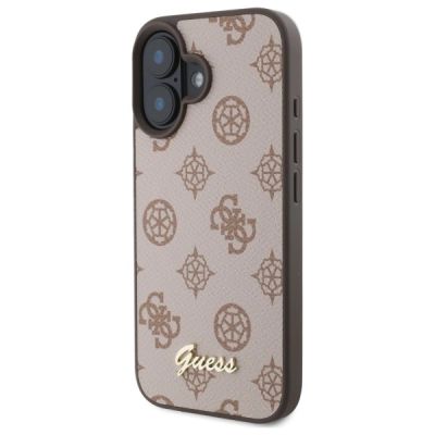 2. Guess Peony Script MagSafe Hülle für iPhone 16 – braun