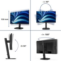 Philips Monitor 60,5 cm (23,8") 24B2N3200J 16:9 HDMI+DP+USB VGA