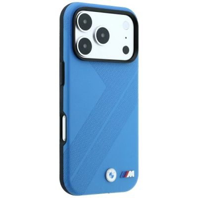 4. BMW M Tire Track Metal Logo MagSafe Hülle für iPhone 18 Pro Max / 17 Pro Max - Blau