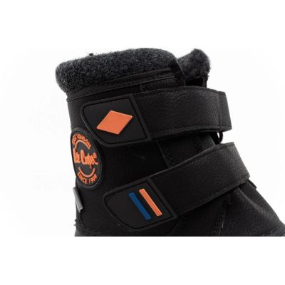 9. Lee Cooper Kinder-Winterstiefel, Schneestiefel, schwarz, gefüttert, mit Klettverschluss