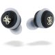 5. Guess Bluetooth-Kopfhörer GUTWSJ144ESK TWS + Dockingstation schwarz/schwarz schillerndes 4G-gedrucktes Logo