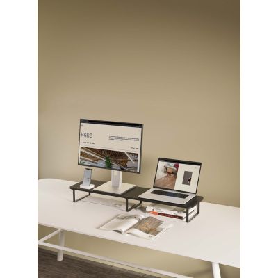 14. GEMBIRD 2-MONITOR-STÄNDER (RECHTECKIGE FORM)