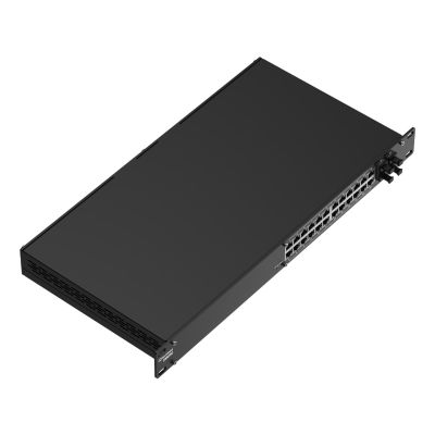 4. Teltonika SWM282 24p Managed L2+ Gigabit Ethernet Switch (10/100/1000) PoE-Unterstützung Schwarz