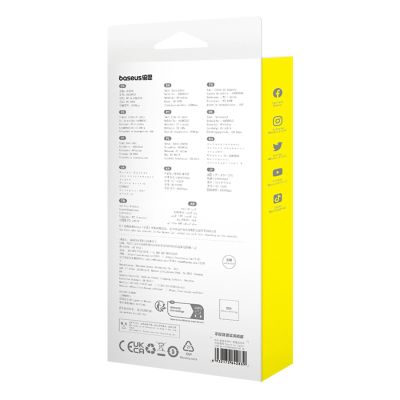 9. Baseus Explorer 100W USB-C - USB-C-Kabel mit intelligentem Temperatursensor 1m - Blau