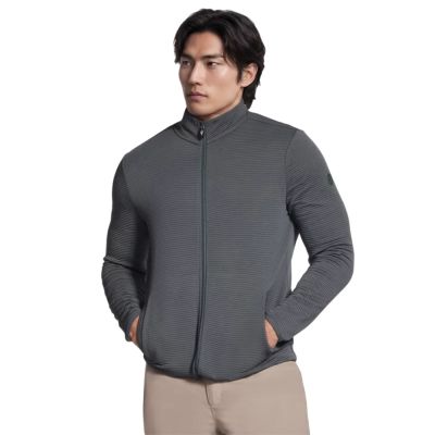 Skechers The Hoodless Hoodie Ottoman Jacket JA25-GNBK Grün L