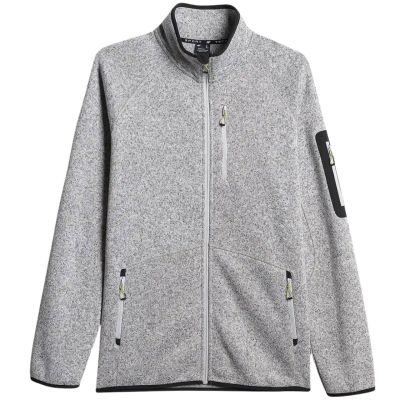 2. Herren-Fleece 4F M443, kühles Hellgrau-Melange 4FWSS26TFLEM443, Größe 27M