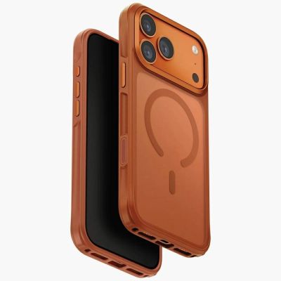 Uniq Veren iPhone 17 Pro Max Magclick Ladehülle – Orange