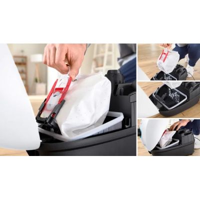 6. Bosch Series 4 BGB41HYG1H Staubsauger mit Beutel (600W; Weiß)