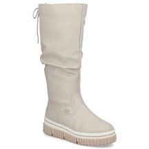 Wasserdichte Damenstiefel mit Plateau, beige – Rieker Y6370-60