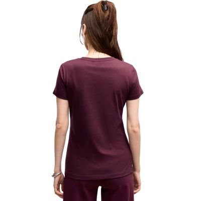 4. Damen-T-Shirt Puma ESS Small No.1 Logo Tee(s) burgunderrot 682373 24