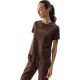 5. Damen T-Shirt 4F F1354 dunkelbraun 4FWSS24TTSHF1354 80S