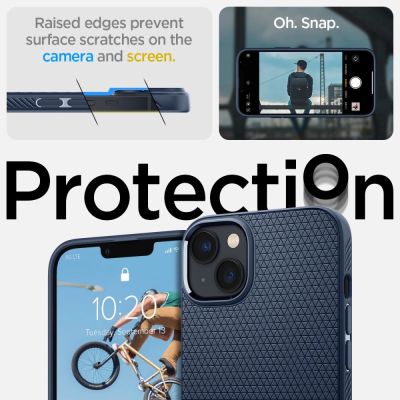 7. Spigen Liquid Air Hülle für iPhone 14 Plus – blau