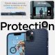 7. Spigen Liquid Air Hülle für iPhone 14 Plus – blau