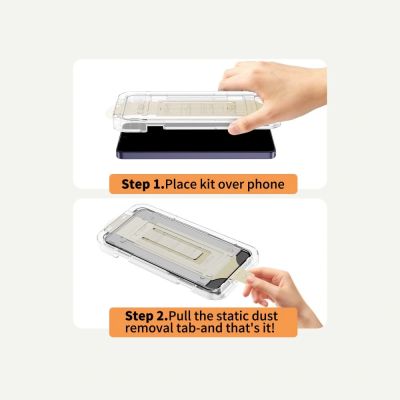 9. Tech-Protect Quick Set AR+ Antireflexionsglas für Samsung Galaxy S26 - Schwarz
