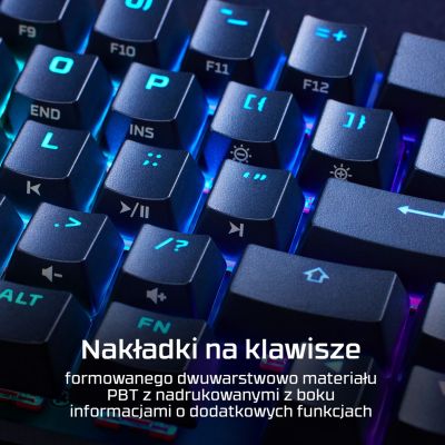 15. HyperX Alloy Origins 65 schwarz / Gaming-Tastatur / mechanisch / HyperX Red / US / RGB / USB-C