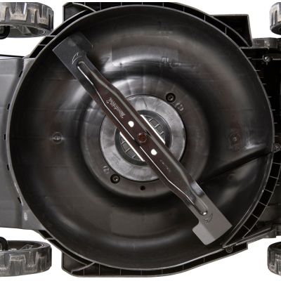 16. Makita DLM481Z Akku-Rasenmäher (Schiebemäher) in Schwarz, Blau und Metallic