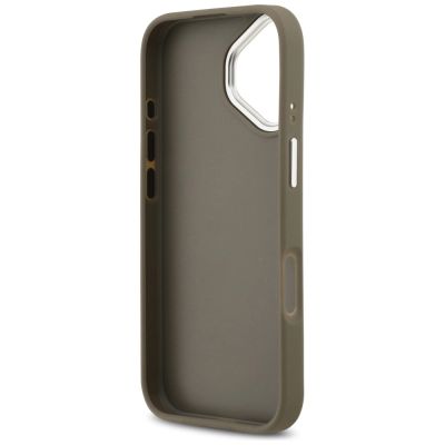 7. Guess Grained Big 4G Classic Logo iPhone 17 Hülle - Braun