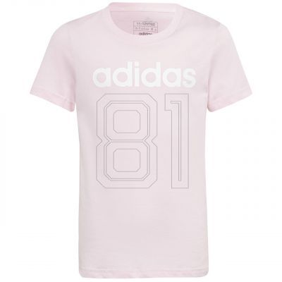 Essentials Linear Logo Slim Fit T-Shirt aus Baumwolle Jr IC3152