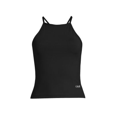 CASALL Neckholder-Tanktop mit integriertem BH, schwarz