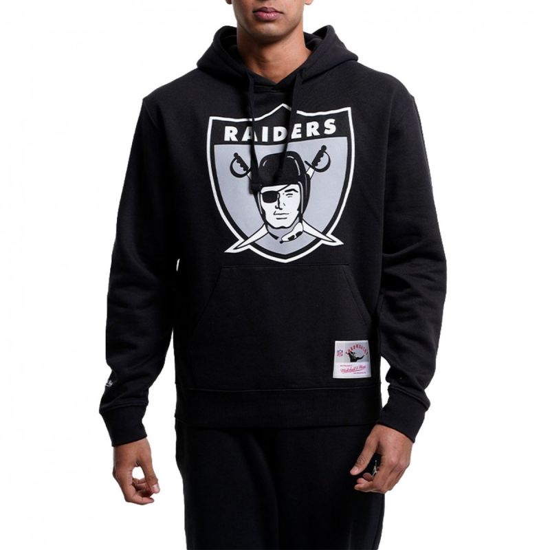 3. Mitchell & Ness NFL Team Logo Hoody Oakland Raiders M HDSSINTL1052-ORABLCK