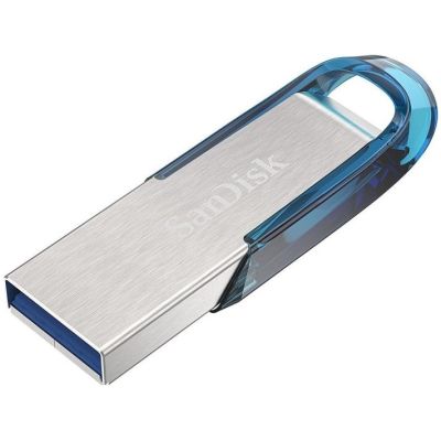 4. SANDISK USB 3.0 ULTRA FLAIR DRIVE 128GB BLAU 150MB/s