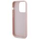 7. Guess Quilted Metal Logo Hülle für iPhone 15 Pro – Rosa