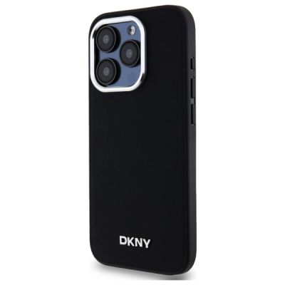 2. DKNY Plain Logo MagSafe Hülle für iPhone 15 Pro – Schwarz