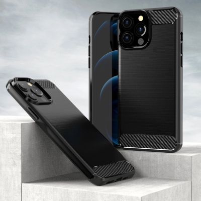 3. Carbon Case Flexibel Handyhülle TPU Schutzhülle für iPhone 13 Pro schwarz