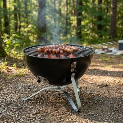 3. KUGELFÖRMIGER TOURING-GRILL 37 CM SCHWARZ