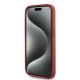 5. Karl Lagerfeld Diagonal Quilted Script Hülle für iPhone 15 Pro – Rot