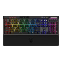 MSI STRIKE PRO Kabellose Gaming-Tastatur USB + Bluetooth QWERTZ US-Englisch Schwarz