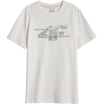 2. Herren-T-Shirt 4F M3573 Off-White 4FWAW26TTSHM3573 11S
